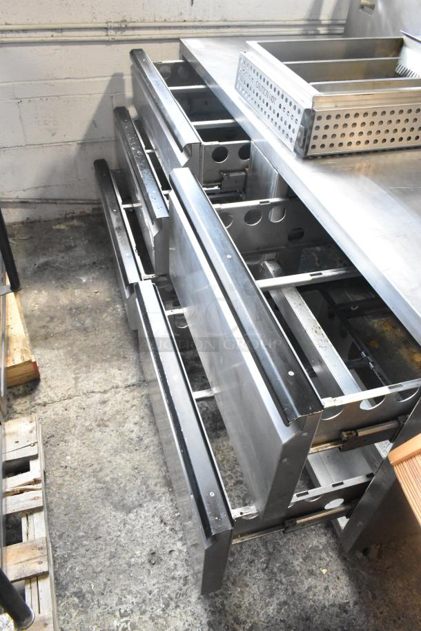 Silver King SKF72D Stainless Steel Commercial Freezer Prep Table w/ 5 Drawers. 115 Volts, 1 Phase. - Image 4 of 5