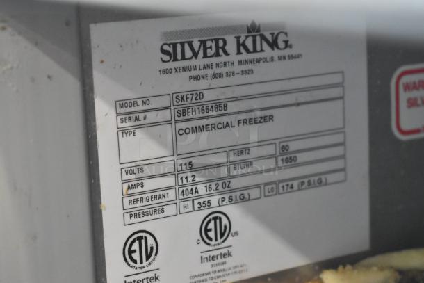 Silver King SKF72D Stainless Steel Commercial Freezer Prep Table w/ 5 Drawers. 115 Volts, 1 Phase. - Image 5 of 5