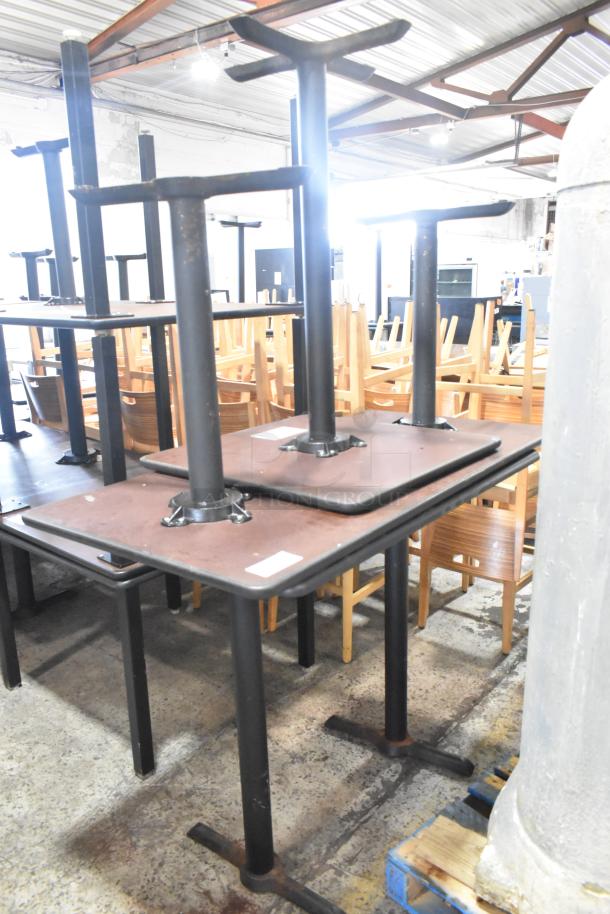 3 Bar Height Tables on Metal Table Base. Includes 38x30x42. 3 Times Your Bid! - Image 1 of 3
