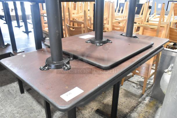 3 Bar Height Tables on Metal Table Base. Includes 38x30x42. 3 Times Your Bid! - Image 2 of 3