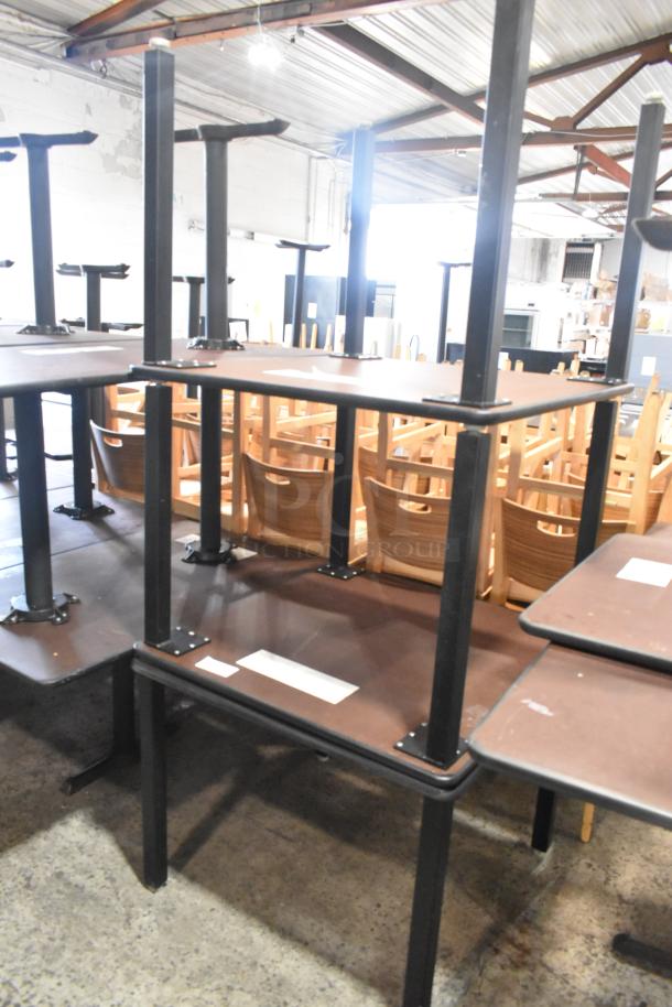 3 Dining Height Table on 4 Table Legs. 3 Times Your Bid! - Image 1 of 1
