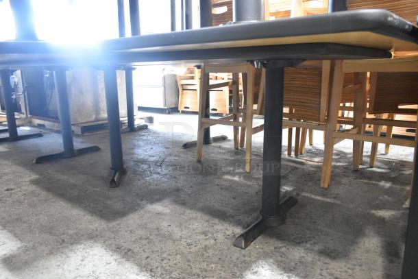 7 Dining Height Table on Metal Table Base. 7 Times Your Bid! - Image 3 of 4