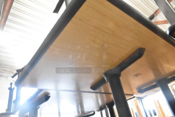 7 Dining Height Table on Metal Table Base. 7 Times Your Bid! - Image 4 of 4