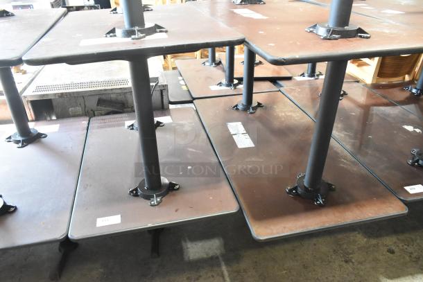 5 Dining Height Table on Metal Table Base. 5 Times Your Bid! - Image 3 of 5