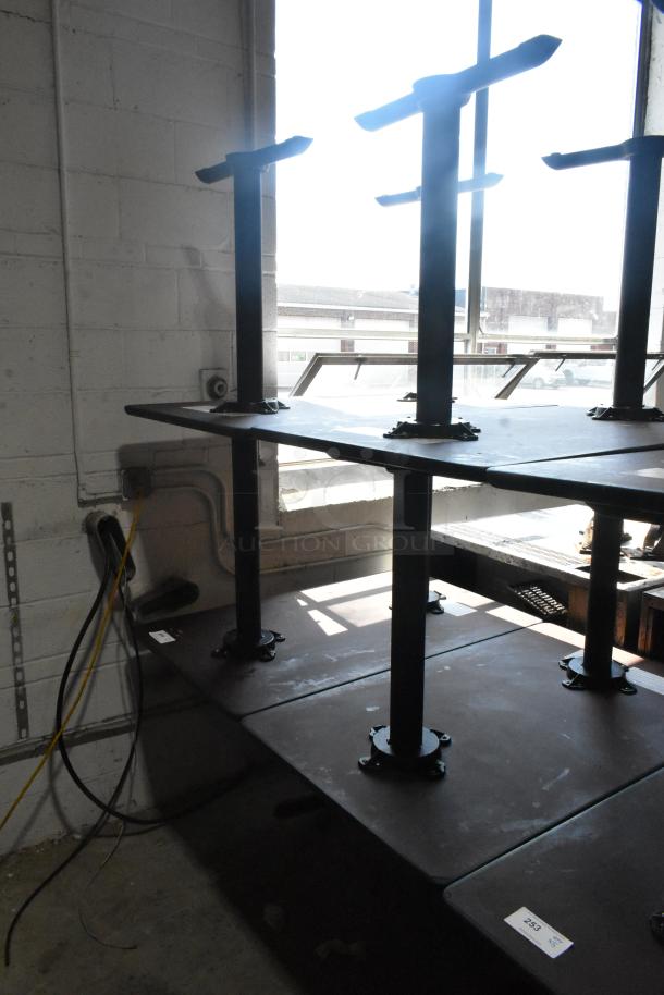 5 Dining Height Table on Metal Table Base. 5 Times Your Bid! - Image 1 of 5