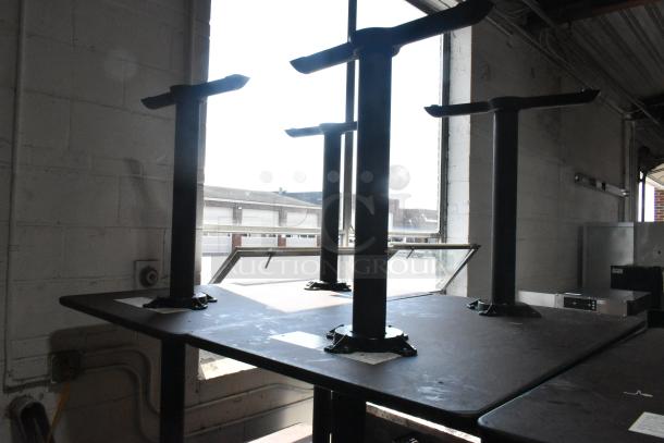 5 Dining Height Table on Metal Table Base. 5 Times Your Bid! - Image 2 of 5