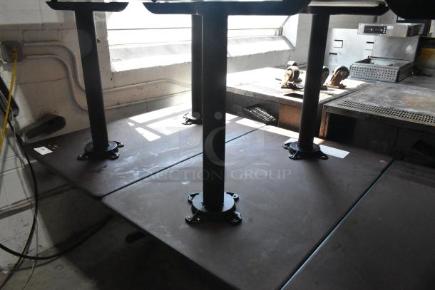 5 Dining Height Table on Metal Table Base. 5 Times Your Bid! - Image 3 of 5