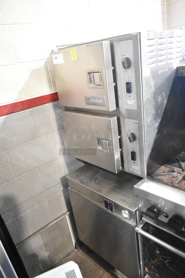 Cleveland 24CGM200 Stainless Steel Commercial Natural Gas Powered 2 Deck Steam Cabinet. - Image 1 of 8