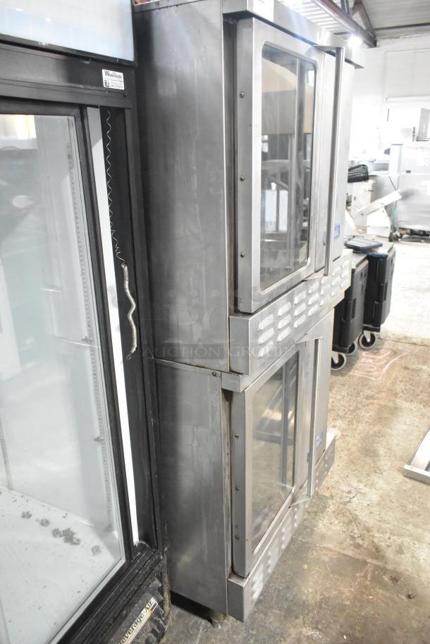 2 Imperial Stainless Steel Commercial Natural Gas Powered Full Size Convection Ovens w/ View Through Door, Solid Door. 2 Times Your Bid! - Image 2 of 11
