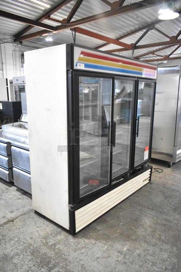 True GDM-72F Metal Commercial 3 Door Reach In Freezer Merchandiser w/ Poly Coated Racks. 115/208-230 Volts, 1 Phase. - Image 2 of 9
