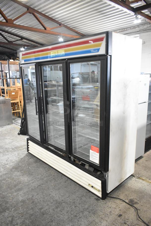 True GDM-72F Metal Commercial 3 Door Reach In Freezer Merchandiser w/ Poly Coated Racks. 115/208-230 Volts, 1 Phase. - Image 3 of 9