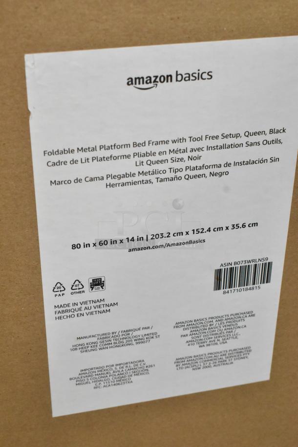BRAND NEW SCRATCH AND DENT! Amazon Basics Foldable Metal Platform Bed Frame. - Image 2 of 3