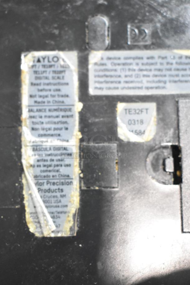 2 Taylor TE32FT Countertop Food Portioning Scale. 2 Times Your Bid! - Image 6 of 6