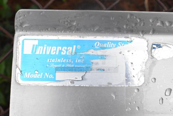 Universal Stainless Steel Cutting Board Table w/ Under Shelf. - Image 5 of 5