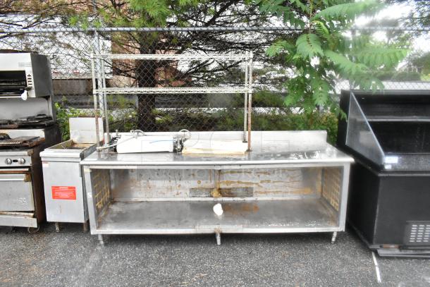 Stainless Steel Table w/ Under Shelf and 2 Tier Over Shelf. Does Not Include Contents. - Image 1 of 5