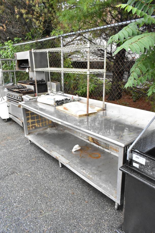 Stainless Steel Table w/ Under Shelf and 2 Tier Over Shelf. Does Not Include Contents. - Image 3 of 5