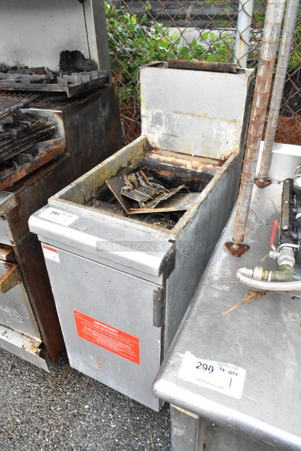 GF-90/LPG Stainless Steel Commercial Floor Style Propane Gas Powered Deep Fat Fryer. 90,000 BTU. - Image 3 of 7