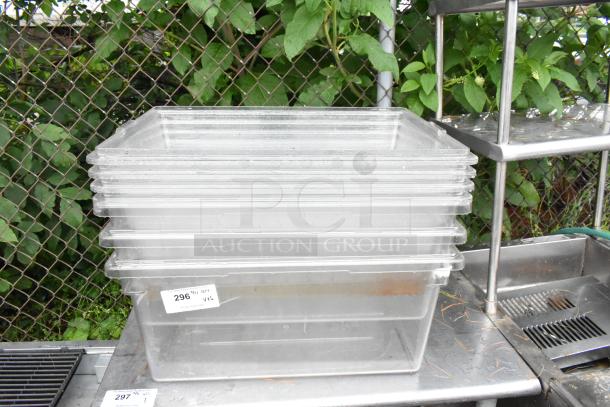 ALL ONE MONEY! Lot of 6 Clear Poly Bins. - Image 1 of 4