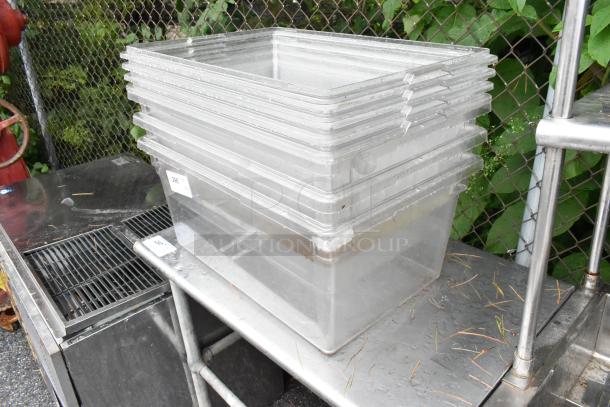 ALL ONE MONEY! Lot of 6 Clear Poly Bins. - Image 3 of 4