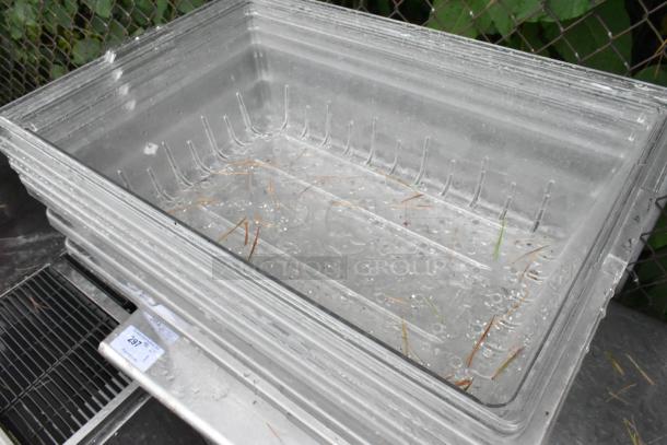 ALL ONE MONEY! Lot of 6 Clear Poly Bins. - Image 4 of 4
