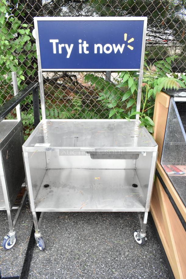 Stainless Steel Cart w/ Under Shelf on Commercial Casters. - Image 1 of 6