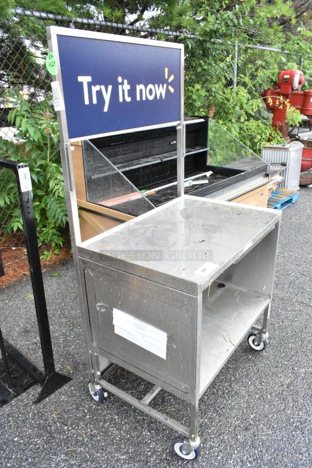 Stainless Steel Cart w/ Under Shelf on Commercial Casters. - Image 2 of 6