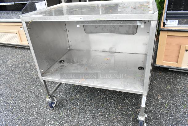 Stainless Steel Cart w/ Under Shelf on Commercial Casters. - Image 4 of 6