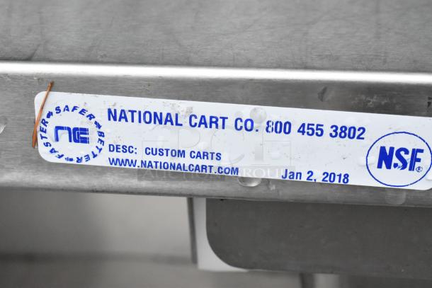 Stainless Steel Cart w/ Under Shelf on Commercial Casters. - Image 5 of 6