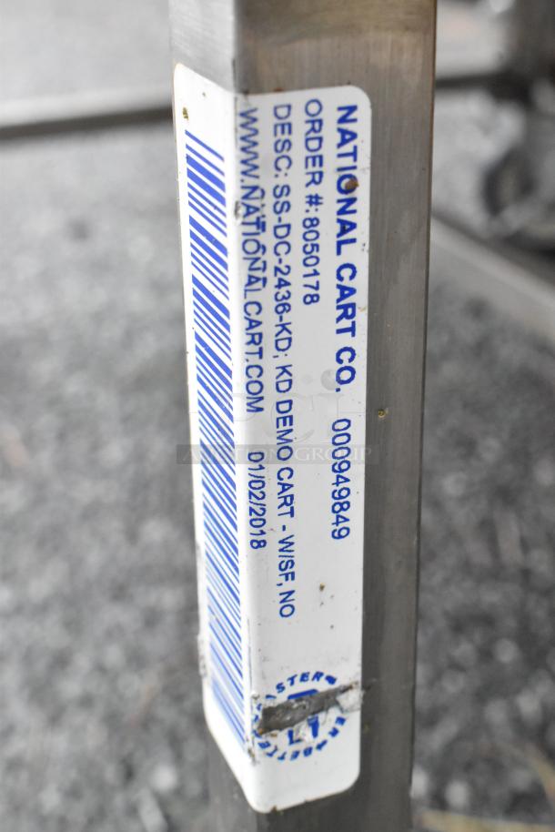 Stainless Steel Cart w/ Under Shelf on Commercial Casters. - Image 6 of 6