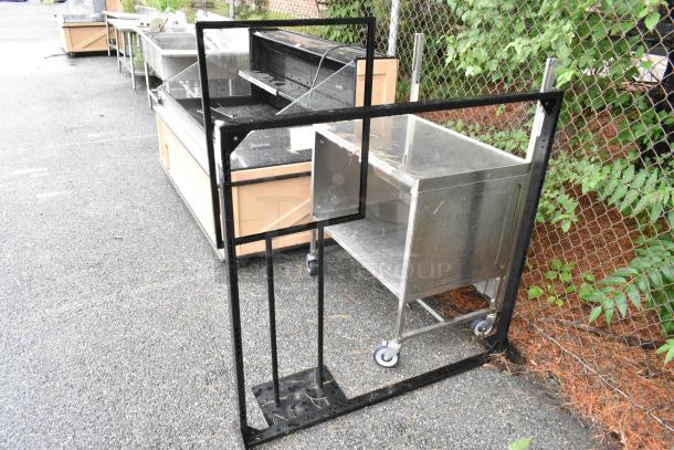 2 Black Metal Items; Frame and Sign Frame. 2 Times Your Bid! - Image 1 of 3
