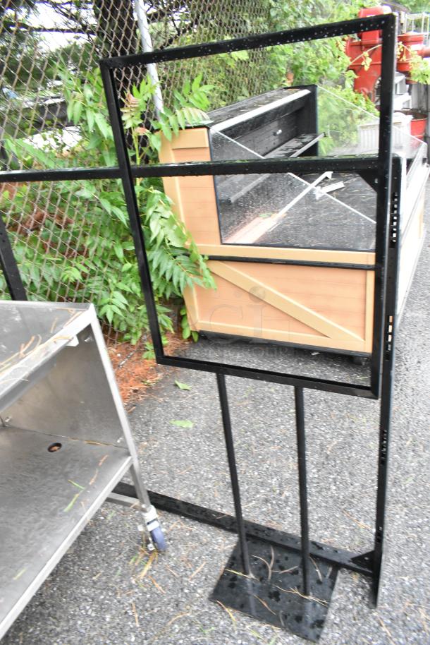 2 Black Metal Items; Frame and Sign Frame. 2 Times Your Bid! - Image 3 of 3