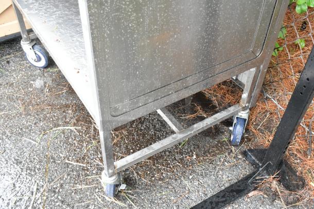 Stainless Steel Cart w/ Under Shelf on Commercial Casters. - Image 4 of 5