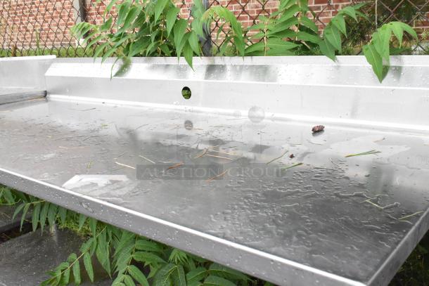 Stainless Steel Table w/ Back Splash and Under Shelf. - Image 4 of 6