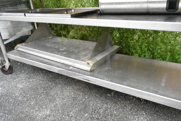 Stainless Steel Table w/ 2 Under Shelves on Commercial Casters. - Image 6 of 8
