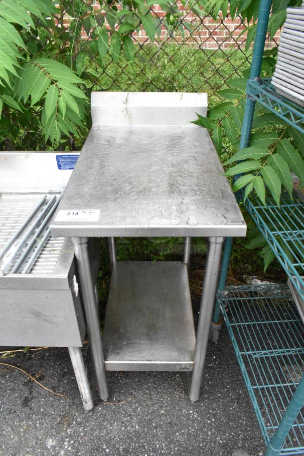 Stainless Steel Table w/ Metal Under Shelf. - Image 1 of 6