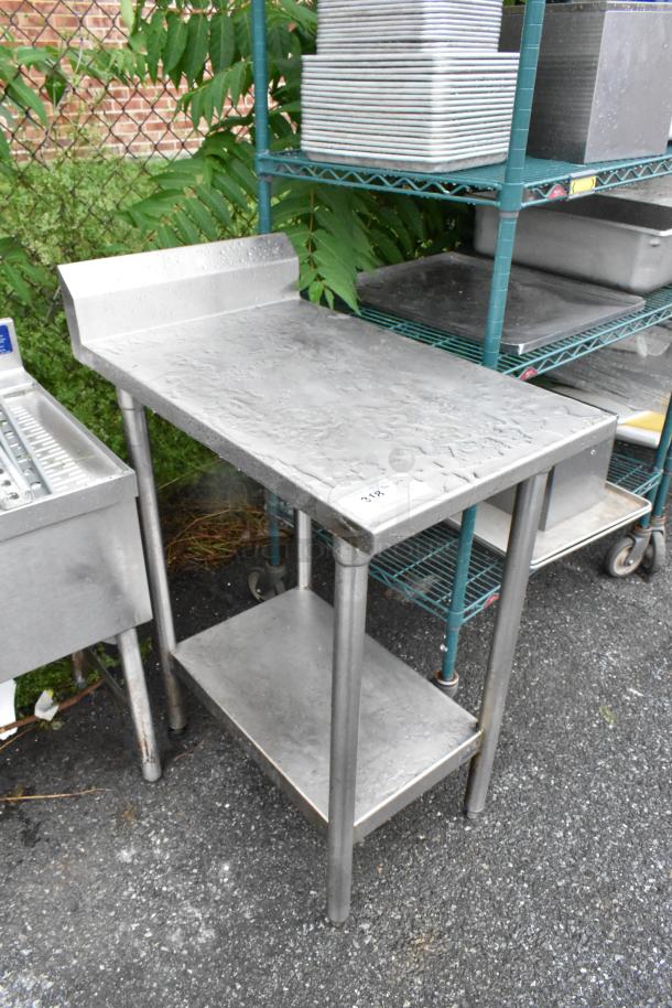 Stainless Steel Table w/ Metal Under Shelf. - Image 2 of 6