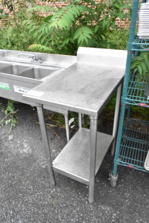Stainless Steel Table w/ Metal Under Shelf. - Image 3 of 6