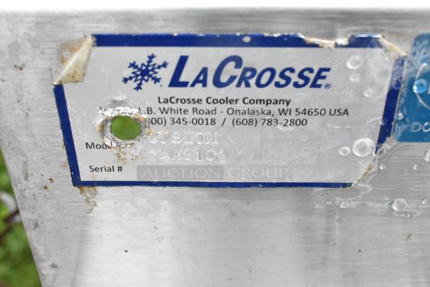LaCrosse Stainless Steel 2 Bay Sink w/ Drain Board, Splash Guard and 2 Faucets. - Image 6 of 6