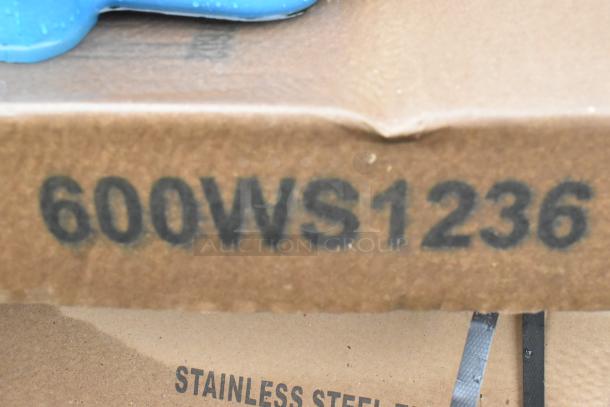 10 BRAND NEW SCRATCH AND DENT! Items Including 600WS1236 Regency 18 Gauge Stainless Steel 12" x 36" Solid Wall Shelf, 522EBTKD3072D Steelton 30" x 72" 16 Gauge Type 430 Stainless Steel Enclosed Base Sliding Door Table, 522ETSG3072 Steelton 30" x 72" 18 Gauge 430 Stainless Steel Work Table with Undershelf, CSWS1448SK480 Cambro Camshelving® 14" Wide Wall Shelf, 384TBL7230BF Lancaster Table & Seating 30" x 72" Granite White Plastic Bi-Folding Table. 10 Times Your Bid! - Image 4 of 10