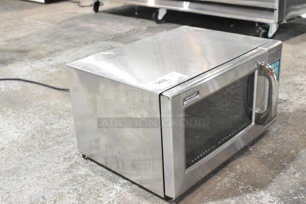 2024 Sharp R-21LVF Stainless Steel Countertop Microwave Oven. 120 Volts 1 Phase. - Image 2 of 8