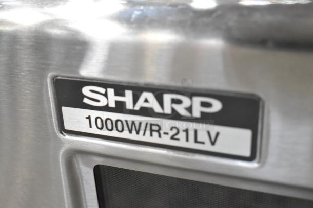 2024 Sharp R-21LVF Stainless Steel Countertop Microwave Oven. 120 Volts 1 Phase. - Image 4 of 8