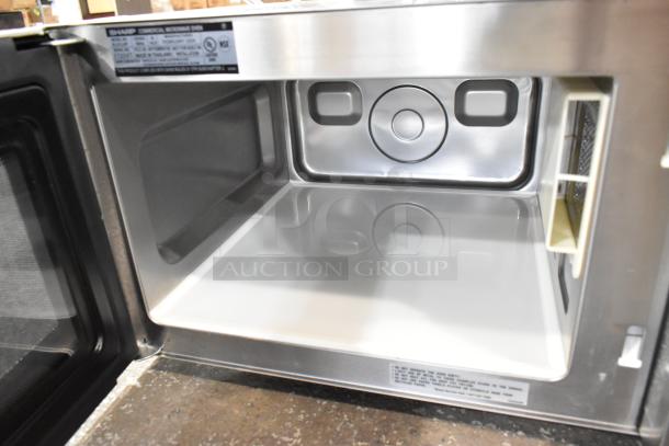 2024 Sharp R-21LVF Stainless Steel Countertop Microwave Oven. 120 Volts 1 Phase. - Image 6 of 8