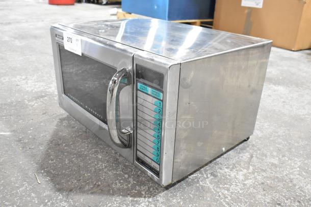 2022 Sharp R-21LVF Stainless Steel Countertop Microwave Oven. 120 Volts 1 Phase. - Image 3 of 8