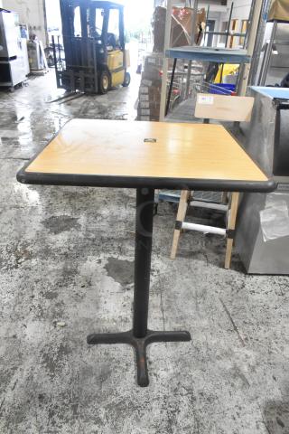 3 Bar Height Tables on Metal Table Base. Includes 38x30x42. 3 Times Your Bid! - Item #1193355