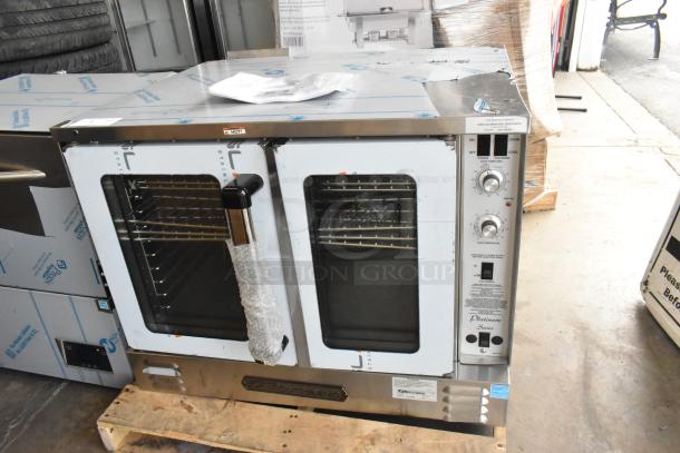 Brand new Southbend PCG50S/SD stainless steel convection oven, 5-shelf, natural gas, view-through doors, 50,000 BTU.