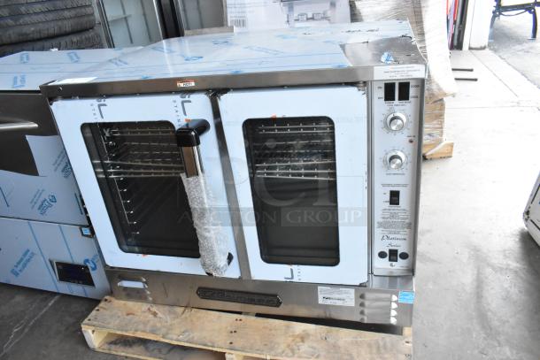 BRAND NEW 2025 Southbend PCG50S/SD convection oven, stainless steel, 5-shelf, natural gas, 50,000 BTU, thermostatic controls.