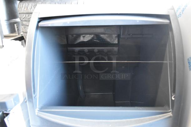 2025 Scotsman CU0715MA-1A undercounter ice machine; stainless steel, medium cube, 80 lb capacity, 115V, minor scratches.