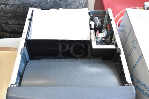 BRAND NEW Scotsman CU0715MA-1A Stainless Steel Undercounter Ice Machine, slight scratches, 80 lb capacity, 115V, 1 Phase.