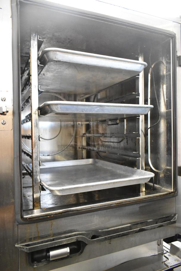 Convotherm C4 eT 6.10ES stainless steel combi convection oven, 240V, 3 Phase, interior racks, commercial use.