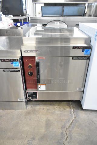 Southbend ALTAIR II-4-SB stainless steel electric steam cabinet, single deck, 208V, 3-phase, Energy Star label.